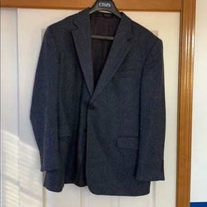Navy blue wool blazer